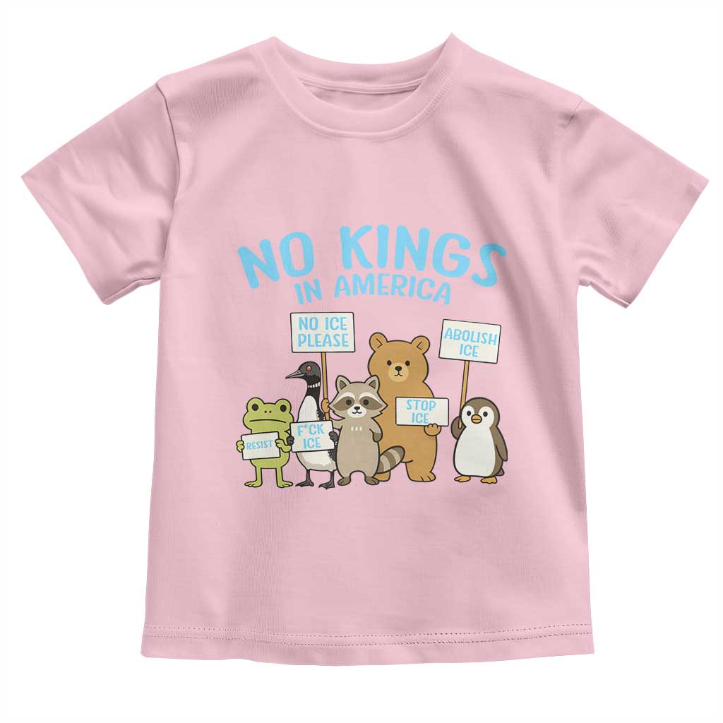 Funny Protest Animals Abolish Ice Toddler T Shirt Minneapolis USA Support Gift TS12 Light Pink Print Your Wear