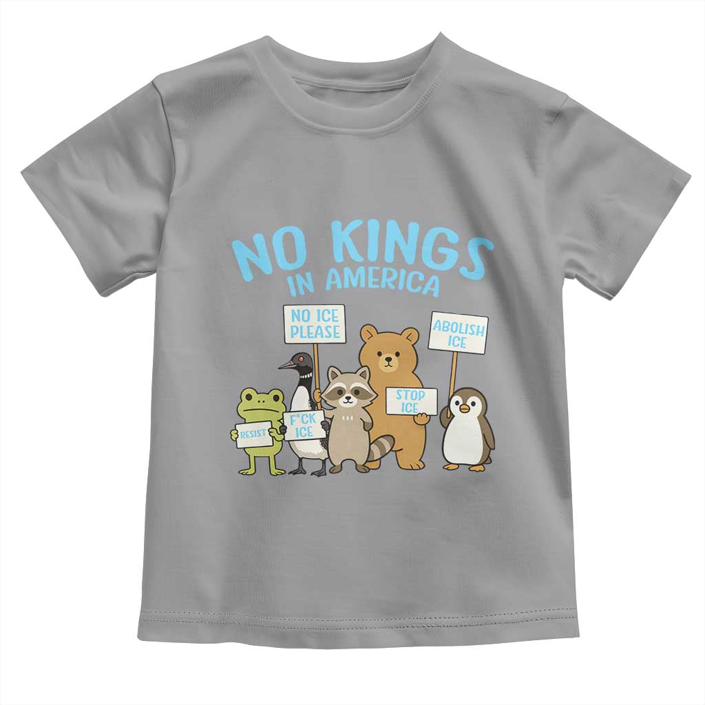 Funny Protest Animals Abolish Ice Toddler T Shirt Minneapolis USA Support Gift TS12 Sport Gray Print Your Wear