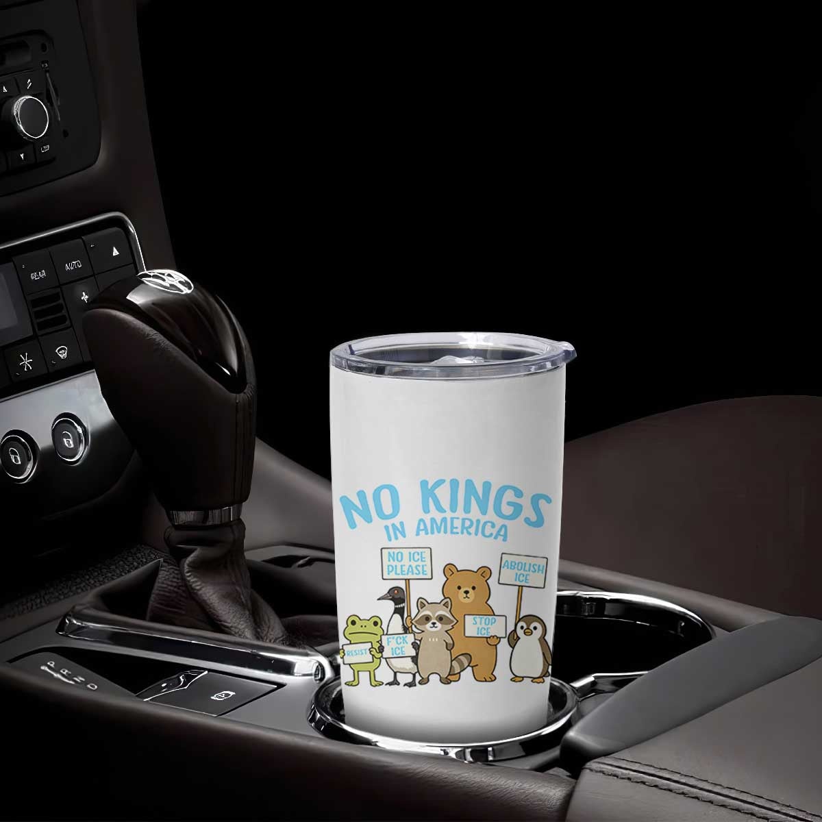 Funny Protest Animals Abolish Ice Tumbler Cup Minneapolis USA Support Gift TS12 Print Your Wear