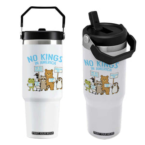 Funny Protest Animals Abolish Ice Flip Straw Tumbler Minneapolis USA Support Gift TS12 One Size: 30 oz White Print Your Wear