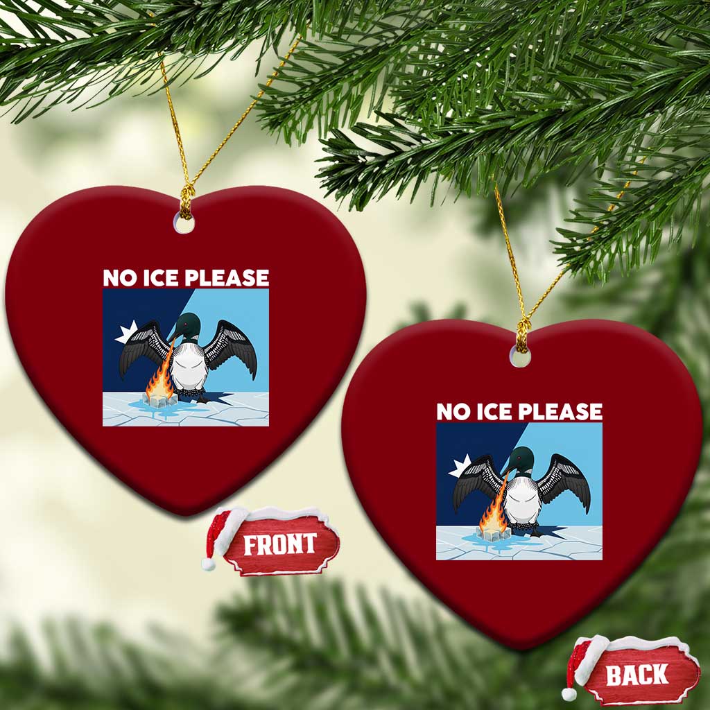 Funny Fire Breathing Loon Ceramic Ornament No Ice Please TS12 Print Your Wear