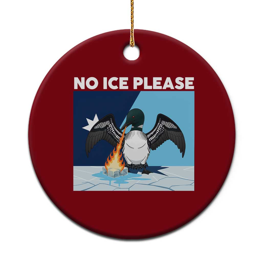 Funny Fire Breathing Loon Ceramic Ornament No Ice Please TS12 1pc Red Print Your Wear