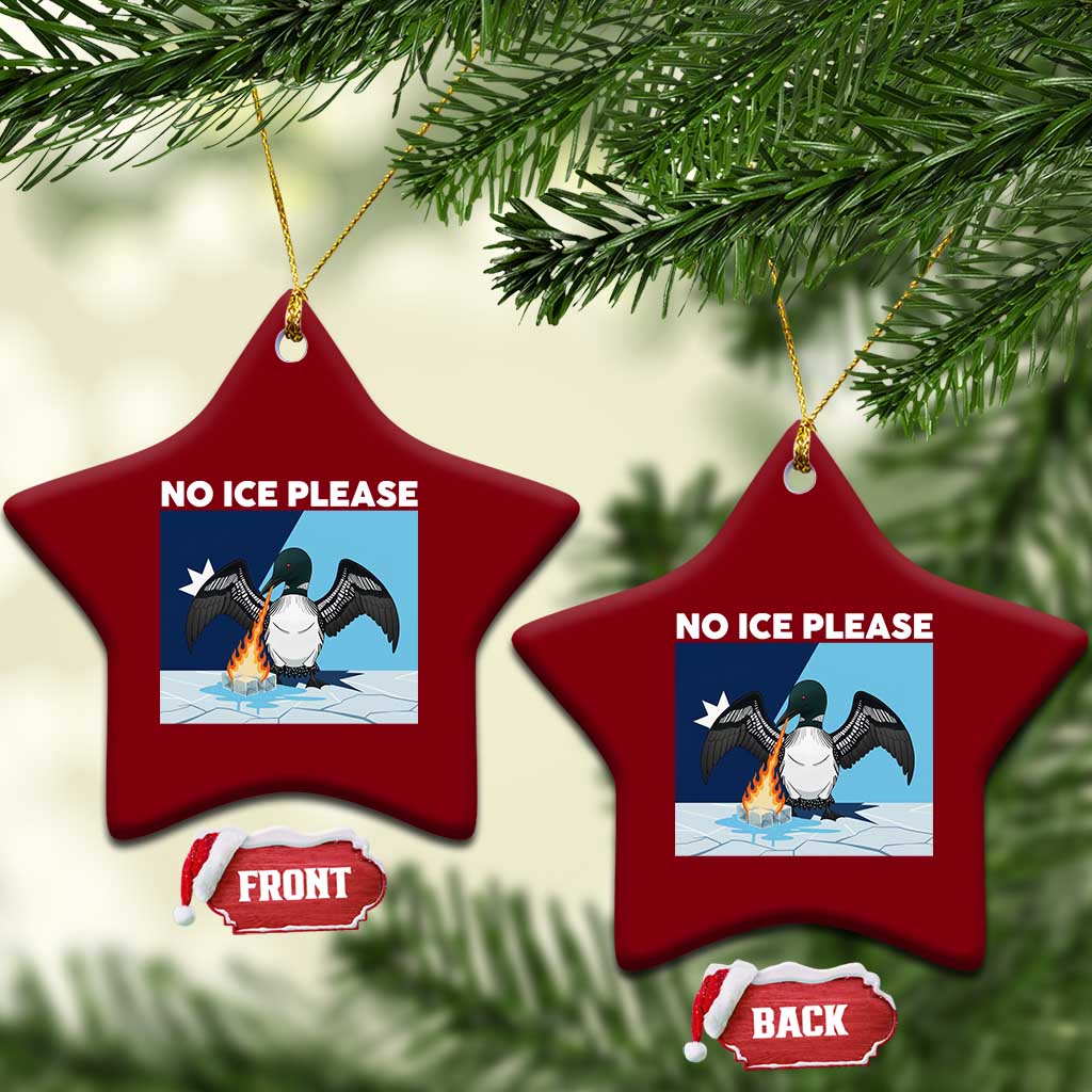 Funny Fire Breathing Loon Ceramic Ornament No Ice Please TS12 Print Your Wear