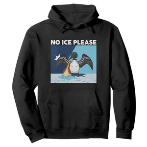 Funny Fire Breathing Loon Hoodie No Ice Please TS12 Black Print Your Wear