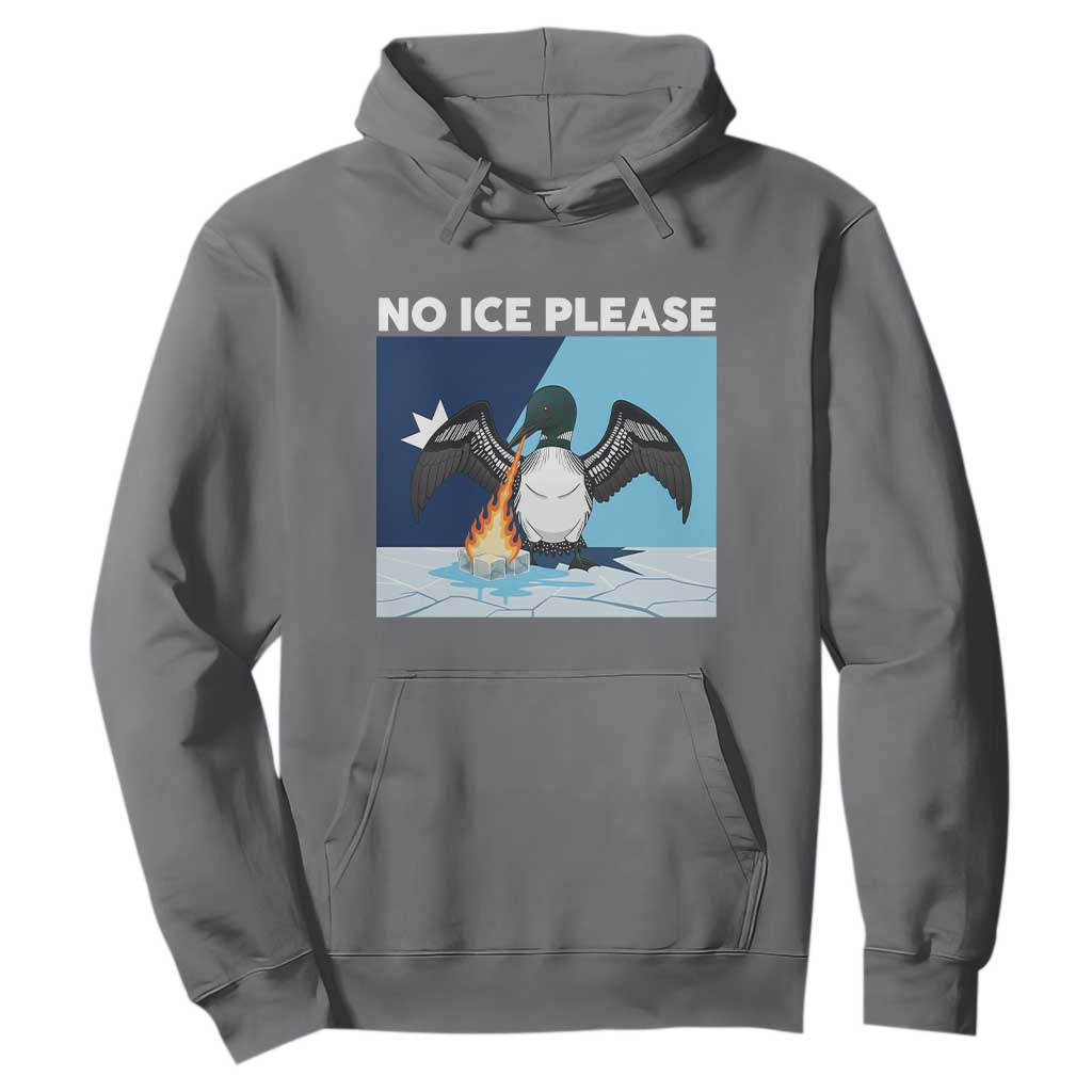 Funny Fire Breathing Loon Hoodie No Ice Please TS12 Charcoal Print Your Wear