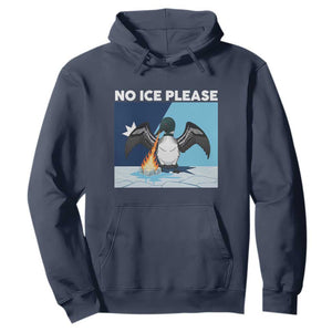 Funny Fire Breathing Loon Hoodie No Ice Please TS12 Navy Print Your Wear
