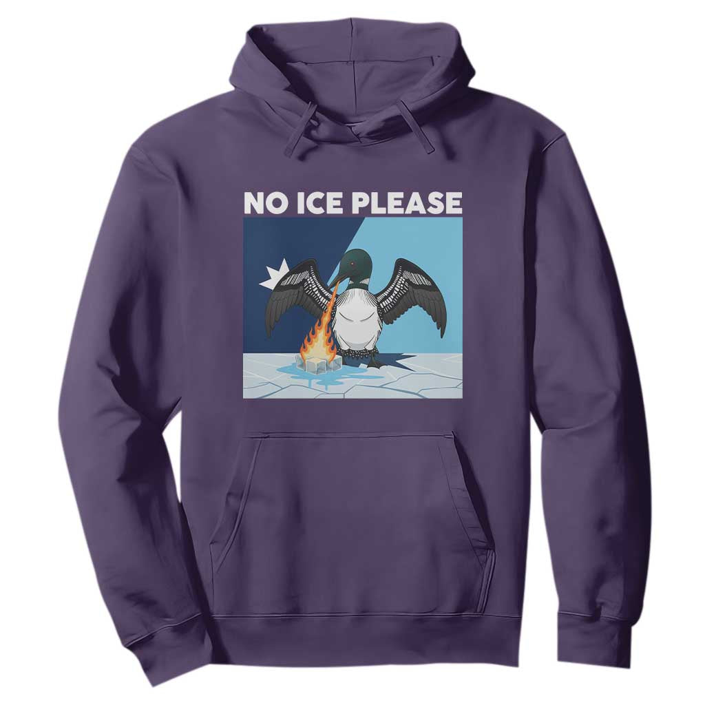 Funny Fire Breathing Loon Hoodie No Ice Please TS12 Purple Print Your Wear