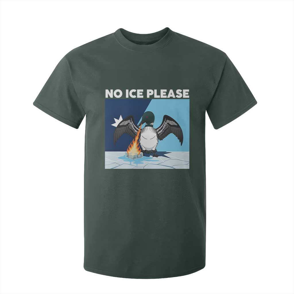 Funny Fire Breathing Loon T Shirt For Kid No Ice Please TS12 Dark Forest Green Print Your Wear