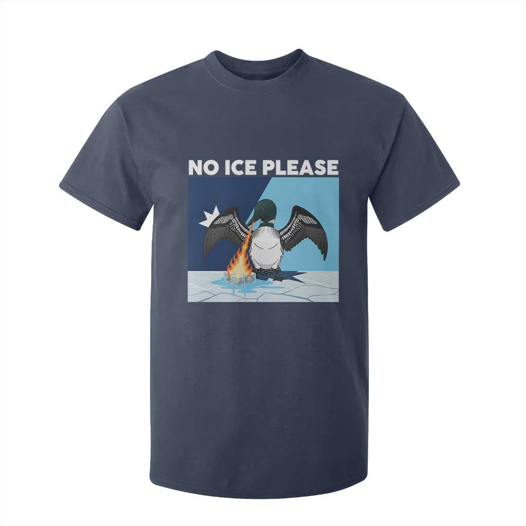 Funny Fire Breathing Loon T Shirt For Kid No Ice Please TS12 Navy Print Your Wear