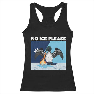 Funny Fire Breathing Loon Racerback Tank Top No Ice Please TS12 Black Print Your Wear