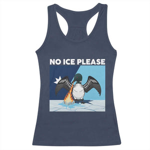 Funny Fire Breathing Loon Racerback Tank Top No Ice Please TS12 Navy Print Your Wear