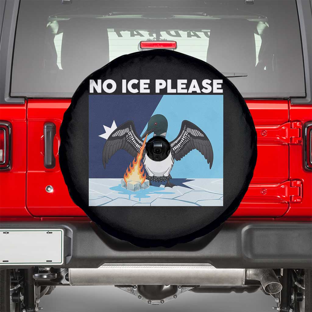 Funny Fire Breathing Loon Spare Tire Cover No Ice Please TS12 Black Print Your Wear