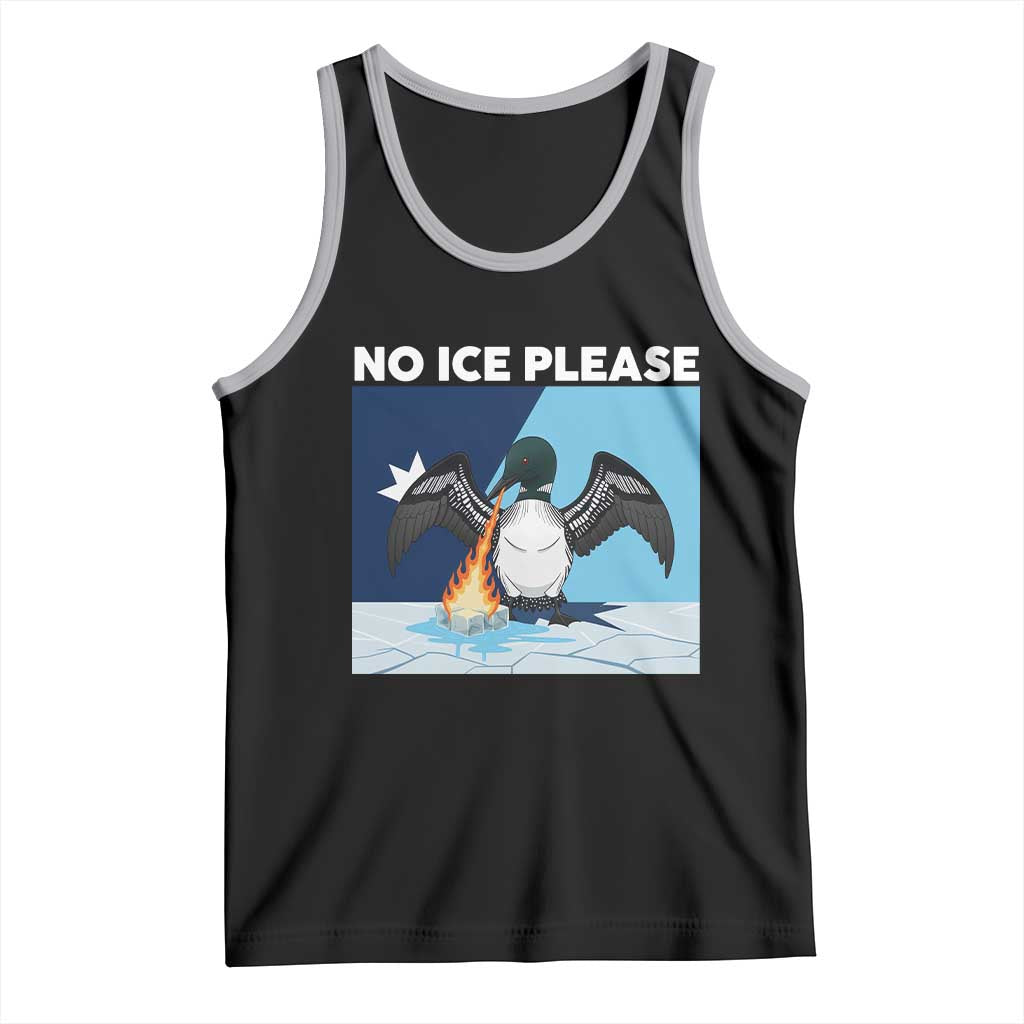 Funny Fire Breathing Loon Tank Top No Ice Please TS12 Black Athletic Heather Print Your Wear