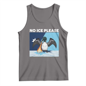 Funny Fire Breathing Loon Tank Top No Ice Please TS12 Deep Heather Print Your Wear