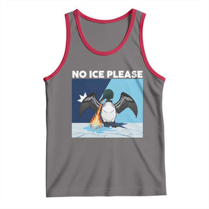 Funny Fire Breathing Loon Tank Top No Ice Please TS12 Deep Heather Red Print Your Wear