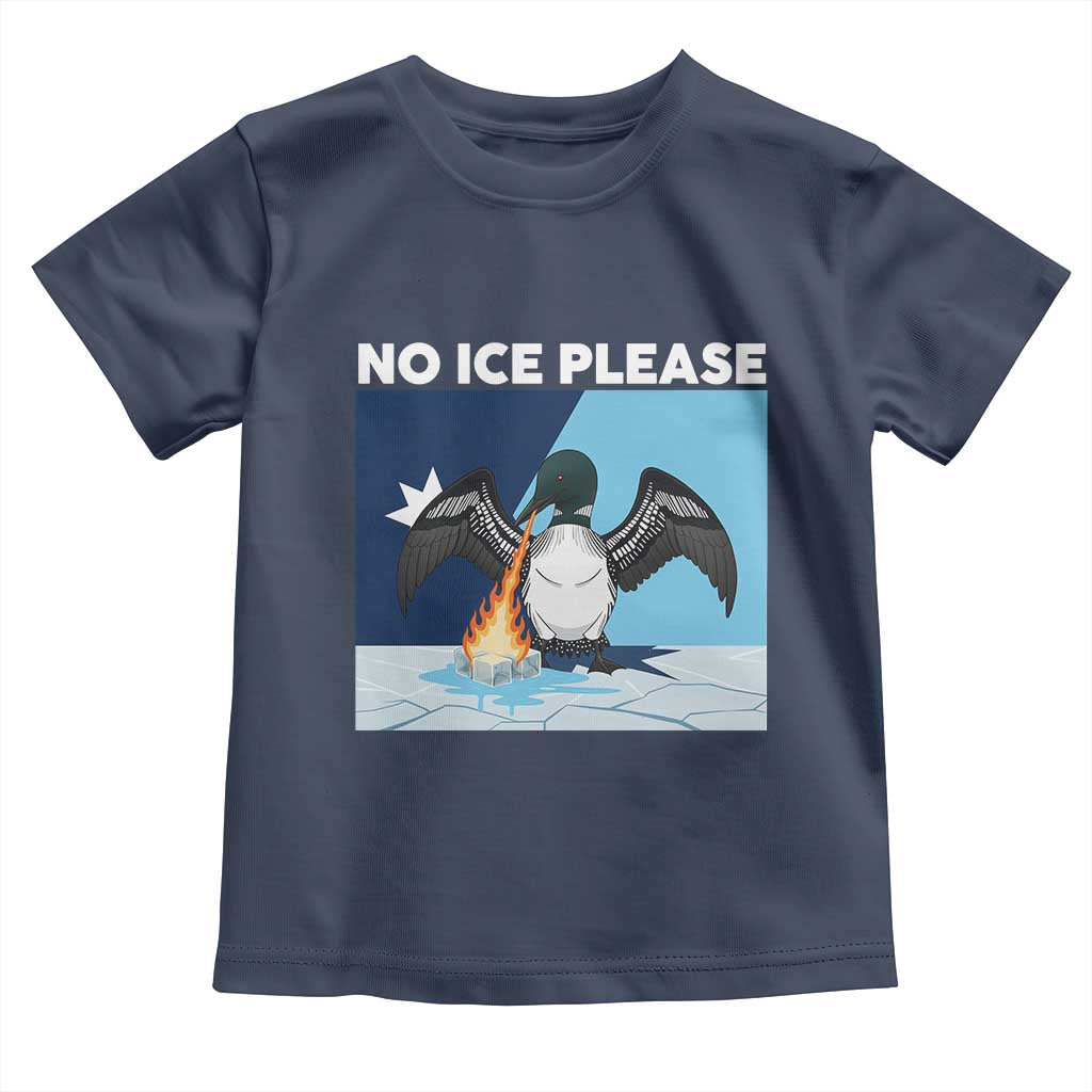 Funny Fire Breathing Loon Toddler T Shirt No Ice Please TS12 Navy Print Your Wear