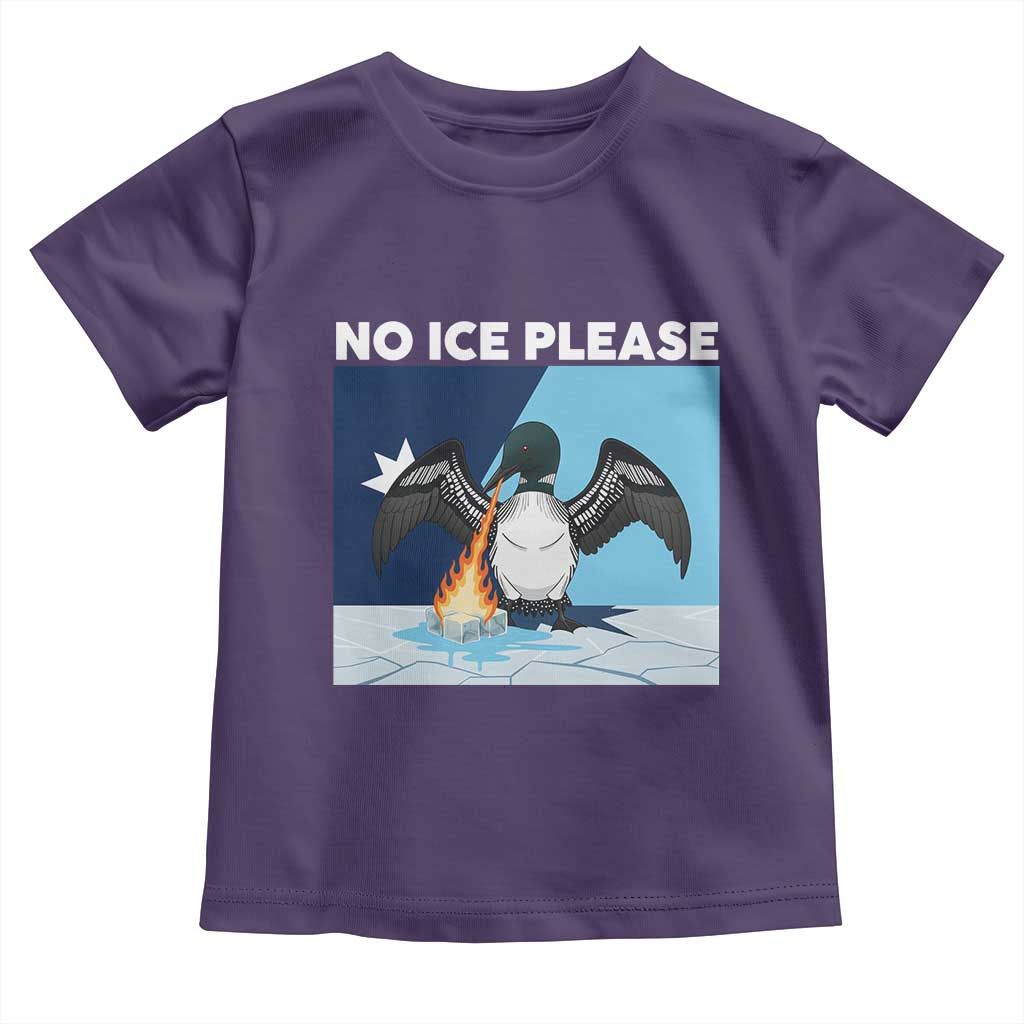 Funny Fire Breathing Loon Toddler T Shirt No Ice Please TS12 Purple Print Your Wear