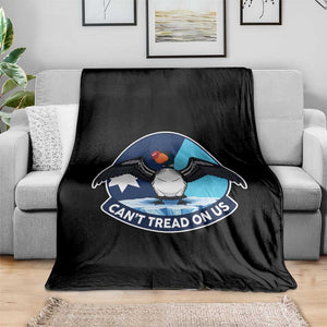 Can Not Tread On Us Throw Blanket Common Loon No Ice Please TS12 Print Your Wear