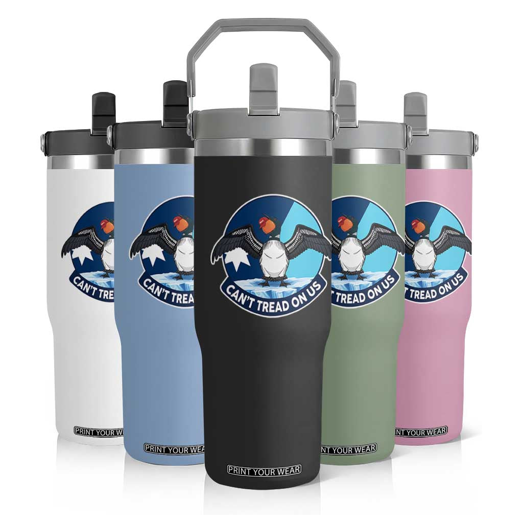 Can Not Tread On Us Flip Straw Tumbler Common Loon No Ice Please TS12 Print Your Wear