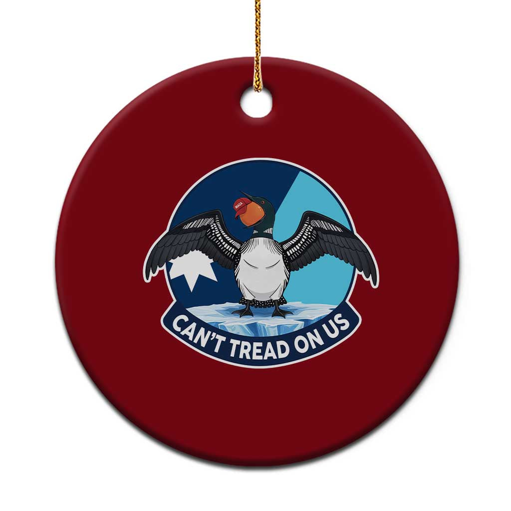 Can Not Tread On Us Ceramic Ornament Common Loon No Ice Please TS12 1pc Red Print Your Wear