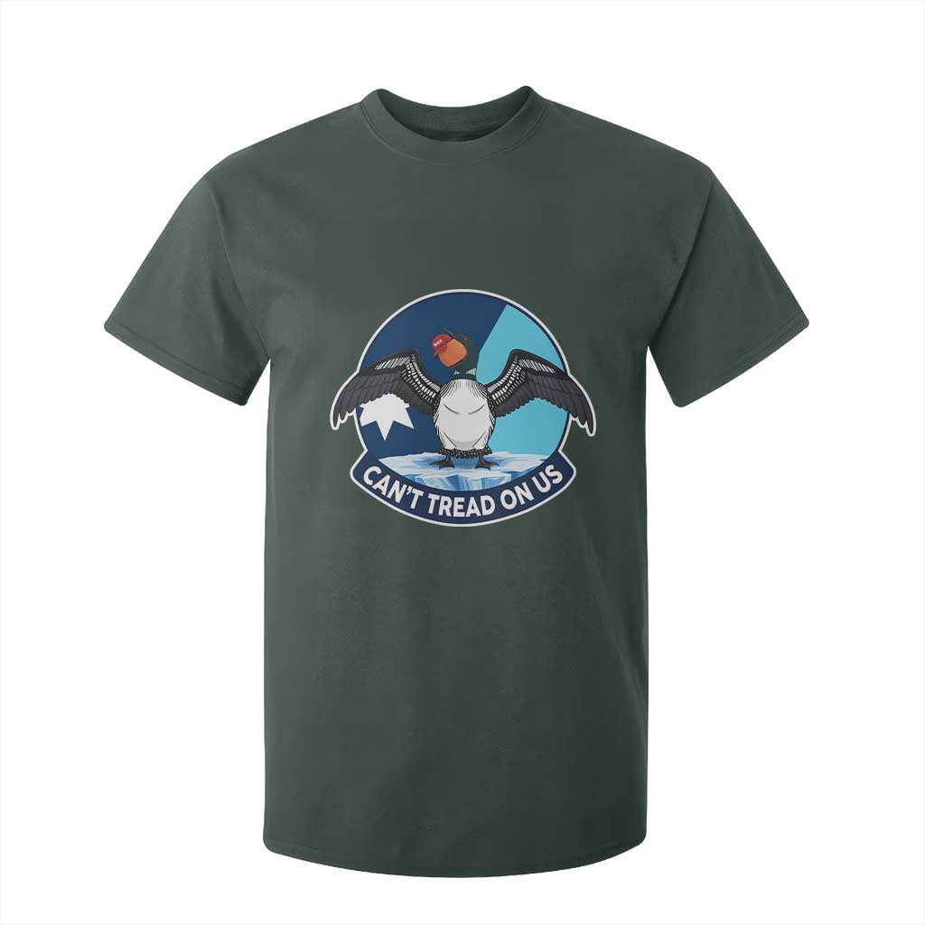 Can Not Tread On Us T Shirt For Kid Common Loon No Ice Please TS12 Dark Forest Green Print Your Wear
