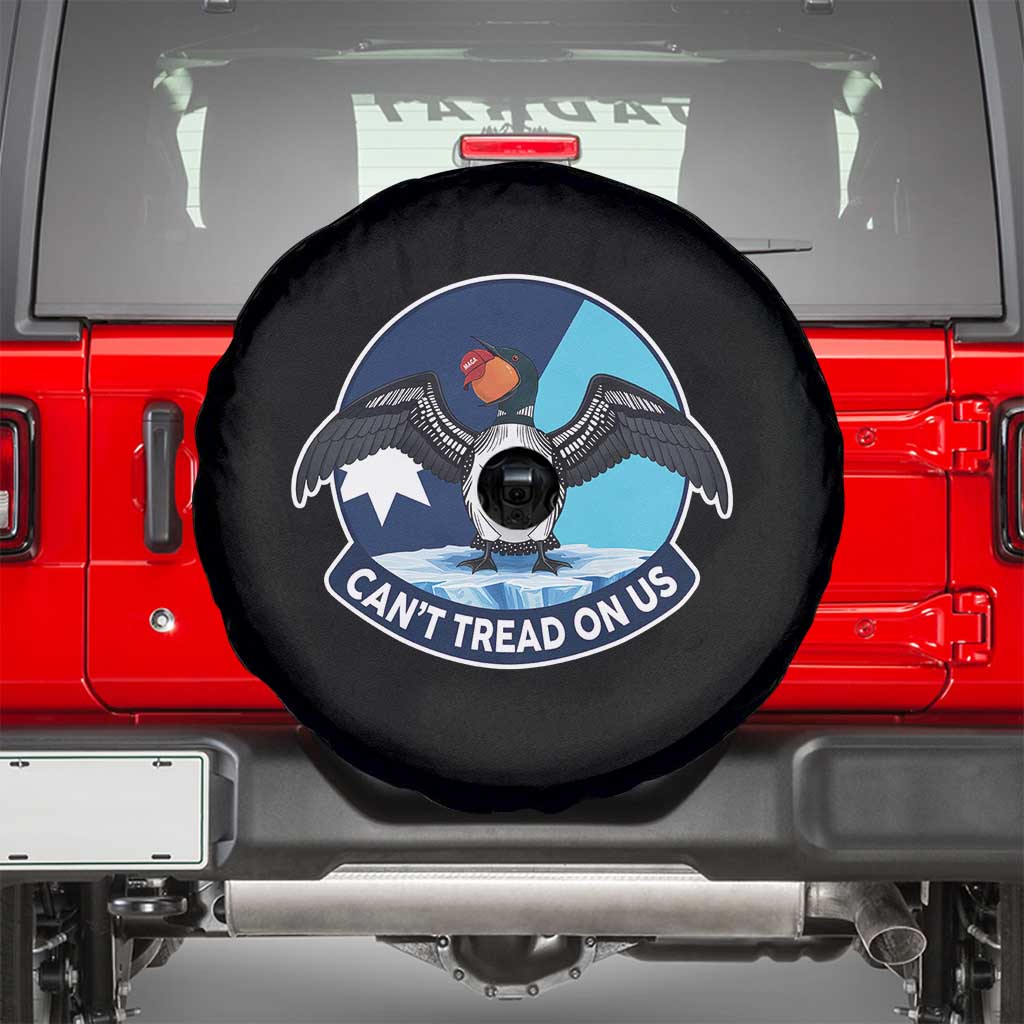 Can Not Tread On Us Spare Tire Cover Common Loon No Ice Please TS12 Black Print Your Wear