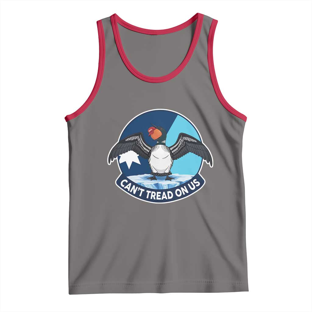 Can Not Tread On Us Tank Top Common Loon No Ice Please TS12 Deep Heather Red Print Your Wear