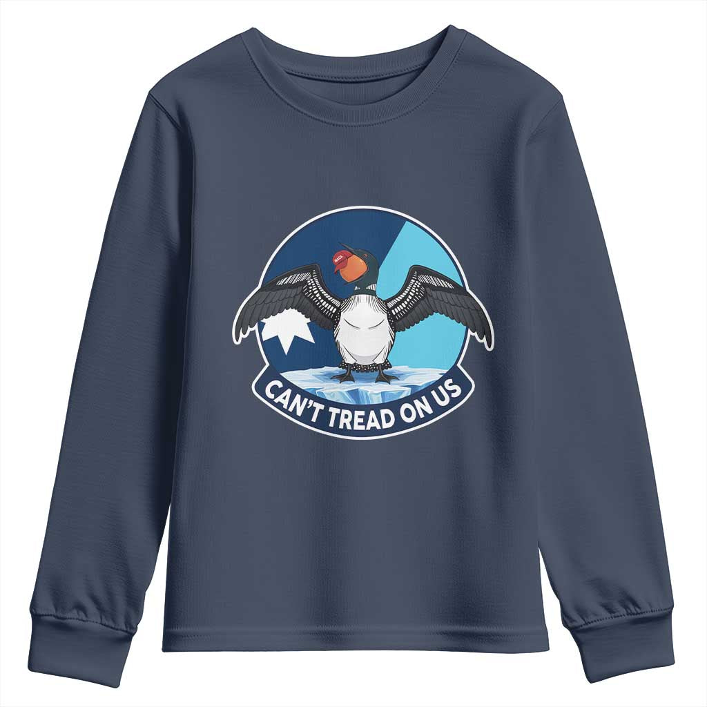 Can Not Tread On Us Youth Sweatshirt Common Loon No Ice Please TS12 Navy Print Your Wear