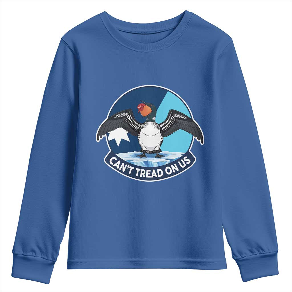 Can Not Tread On Us Youth Sweatshirt Common Loon No Ice Please TS12 Royal Blue Print Your Wear