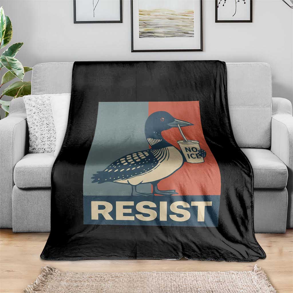 Funny Minnesota Common Loon Throw Blanket No Ice Please TS12 Print Your Wear