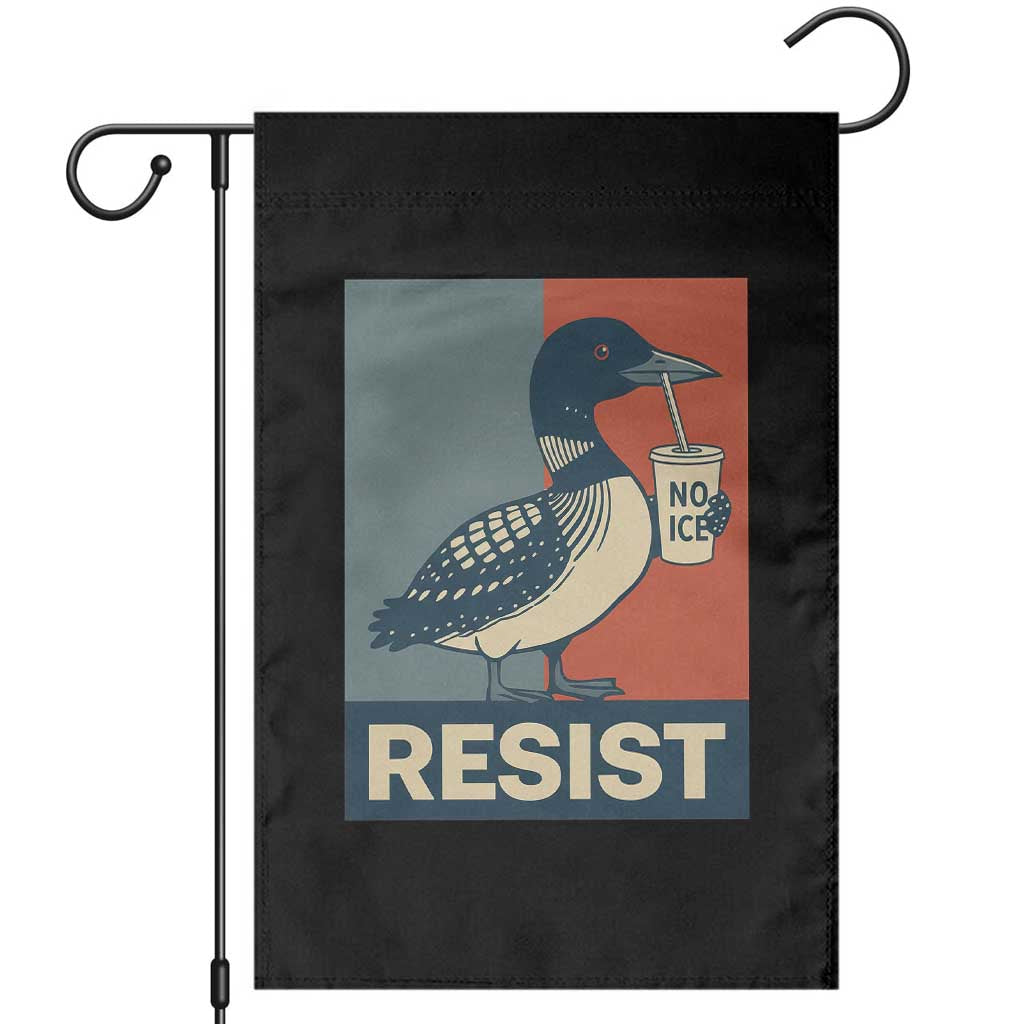 Funny Minnesota Common Loon Garden Flag No Ice Please TS12 Black Print Your Wear