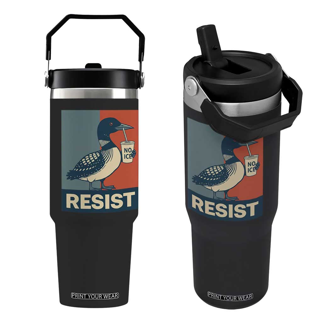 Funny Minnesota Common Loon Flip Straw Tumbler No Ice Please TS12 One Size: 30 oz Black Print Your Wear