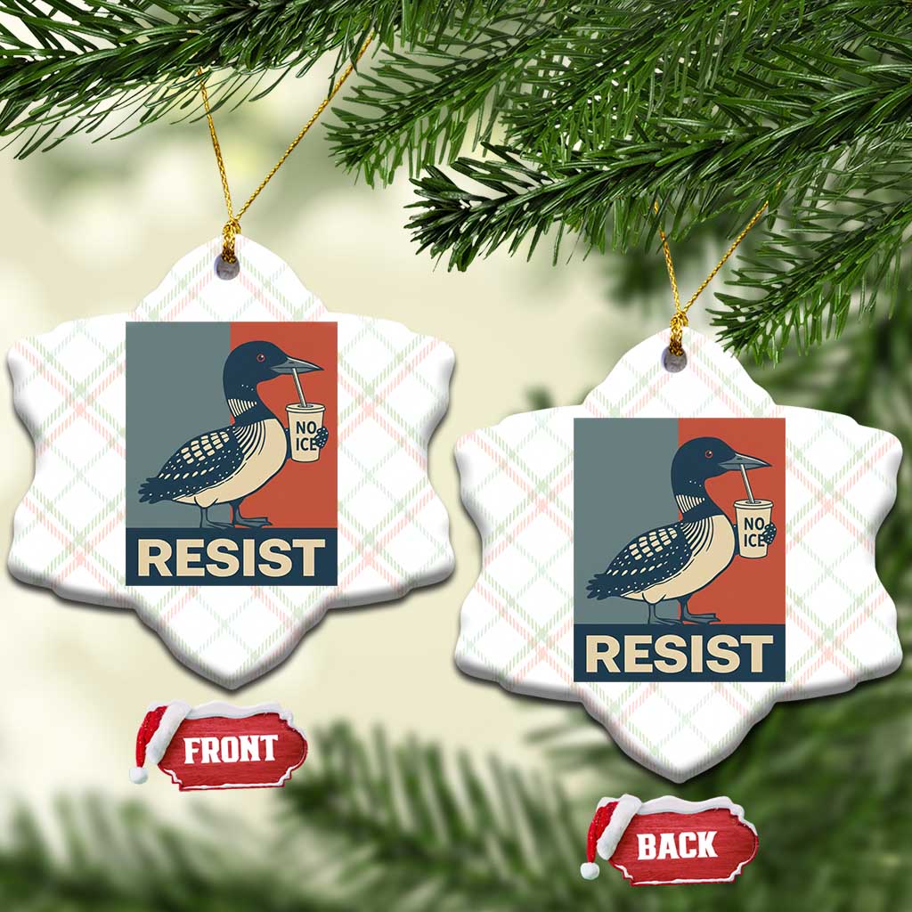 Funny Minnesota Common Loon Ceramic Ornament No Ice Please TS12 Print Your Wear