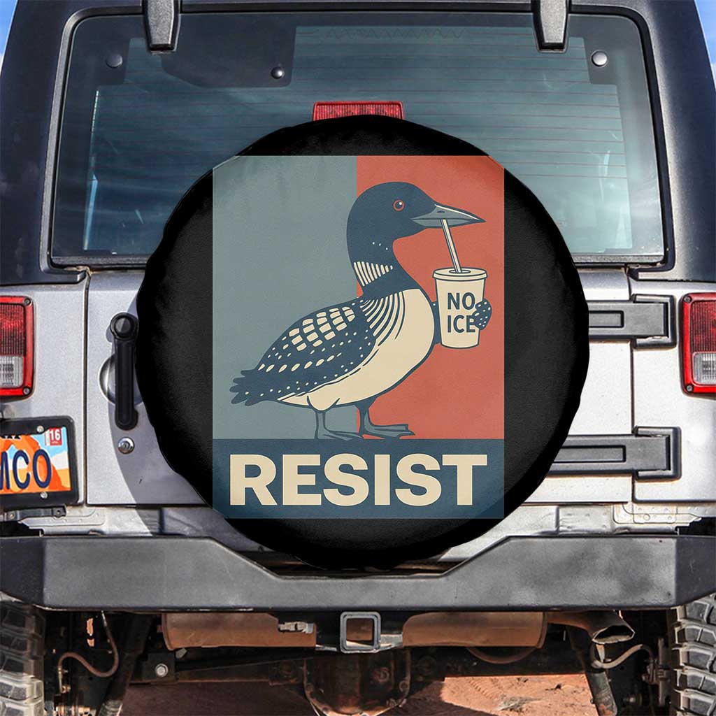 Funny Minnesota Common Loon Spare Tire Cover No Ice Please TS12 No hole Black Print Your Wear