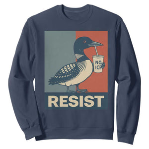 Funny Minnesota Common Loon Sweatshirt No Ice Please TS12 Navy Print Your Wear