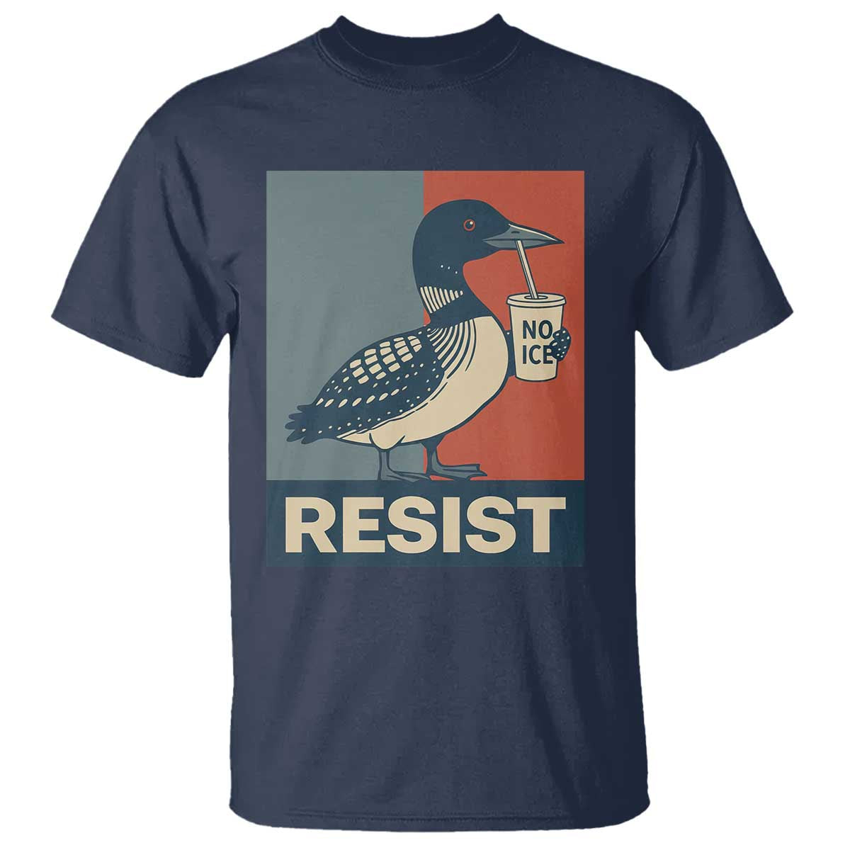 Funny Minnesota Common Loon T Shirt No Ice Please TS12 Navy Print Your Wear