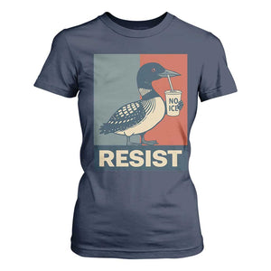 Funny Minnesota Common Loon T Shirt For Women No Ice Please TS12 Navy Print Your Wear