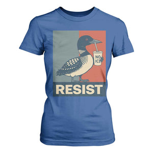 Funny Minnesota Common Loon T Shirt For Women No Ice Please TS12 Royal Blue Print Your Wear