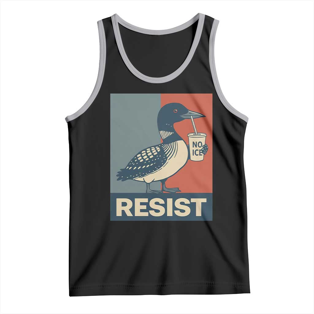 Funny Minnesota Common Loon Tank Top No Ice Please TS12 Black Athletic Heather Print Your Wear