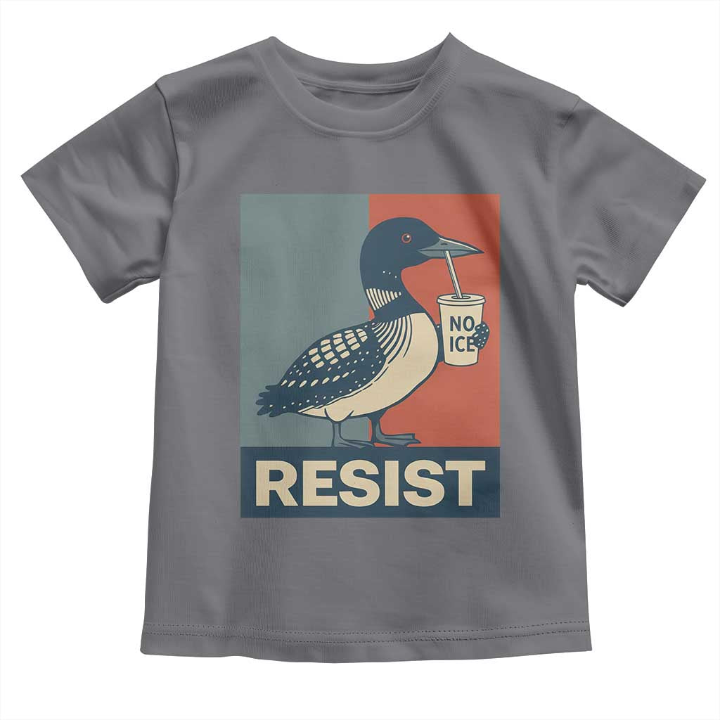Funny Minnesota Common Loon Toddler T Shirt No Ice Please TS12 Charcoal Print Your Wear