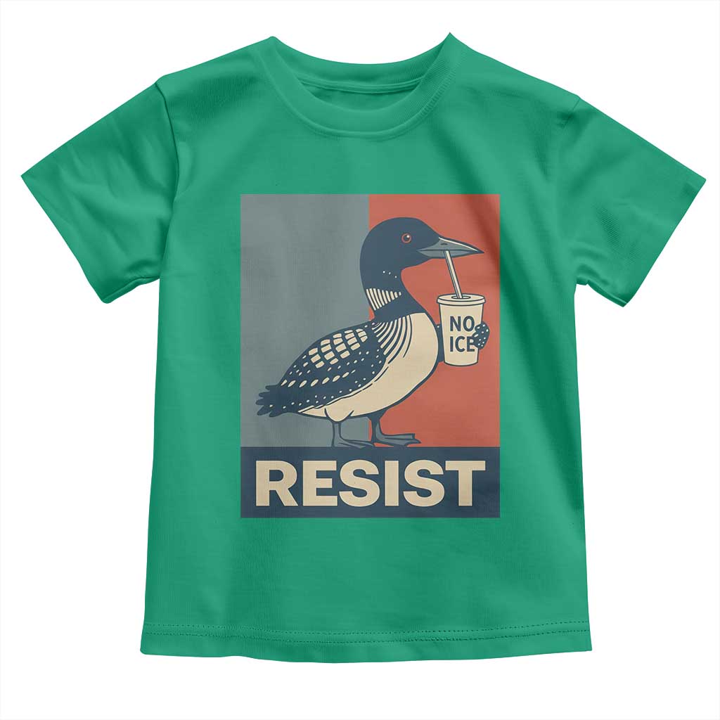 Funny Minnesota Common Loon Toddler T Shirt No Ice Please TS12 Irish Green Print Your Wear