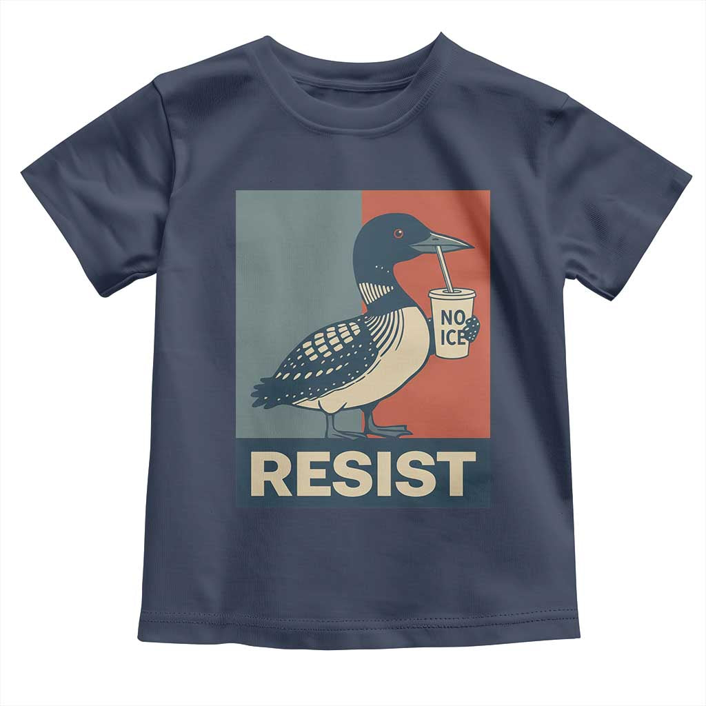 Funny Minnesota Common Loon Toddler T Shirt No Ice Please TS12 Navy Print Your Wear