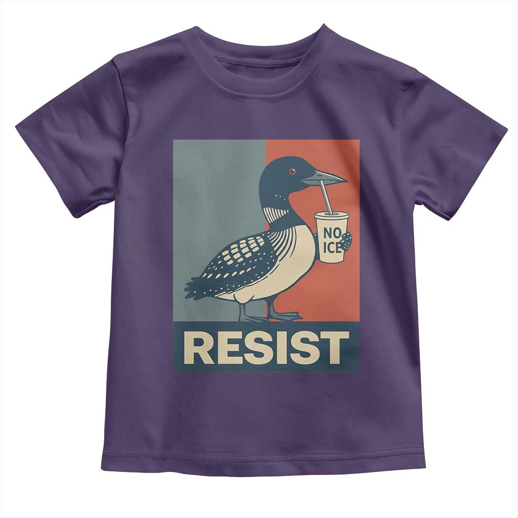 Funny Minnesota Common Loon Toddler T Shirt No Ice Please TS12 Purple Print Your Wear