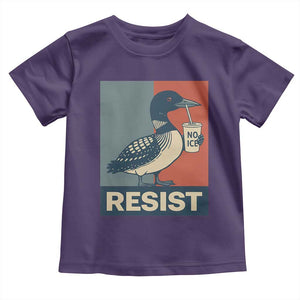 Funny Minnesota Common Loon Toddler T Shirt No Ice Please TS12 Purple Print Your Wear
