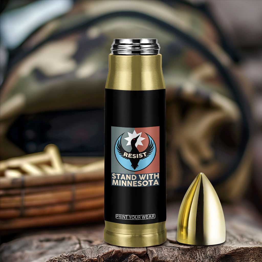 Stand With Minnesota Bullet Tumbler Common Loon Pride Support TS12 Print Your Wear
