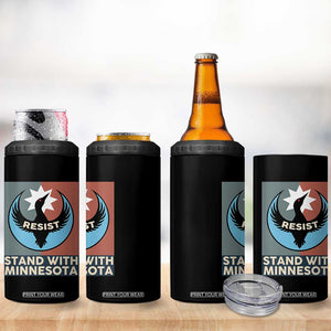 Stand With Minnesota 4 in 1 Can Cooler Tumbler Common Loon Pride Support TS12 Print Your Wear