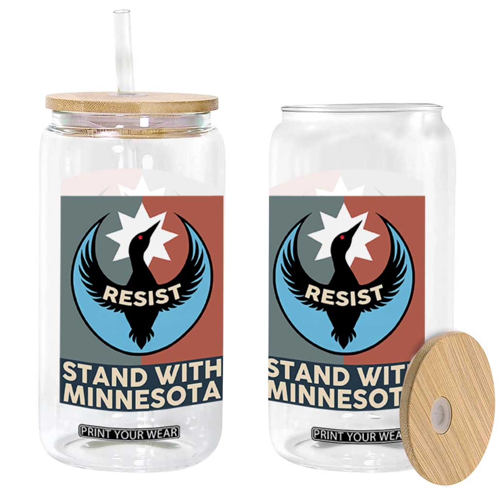 Stand With Minnesota Glass Can Common Loon Pride Support TS12 Print Your Wear