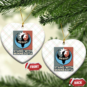 Stand With Minnesota Ceramic Ornament Common Loon Pride Support TS12 Print Your Wear