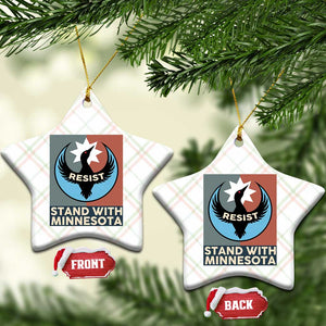 Stand With Minnesota Ceramic Ornament Common Loon Pride Support TS12 Print Your Wear