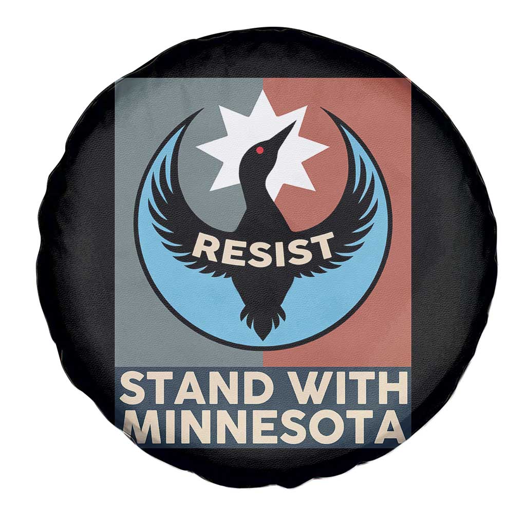 Stand With Minnesota Spare Tire Cover Common Loon Pride Support TS12 Print Your Wear